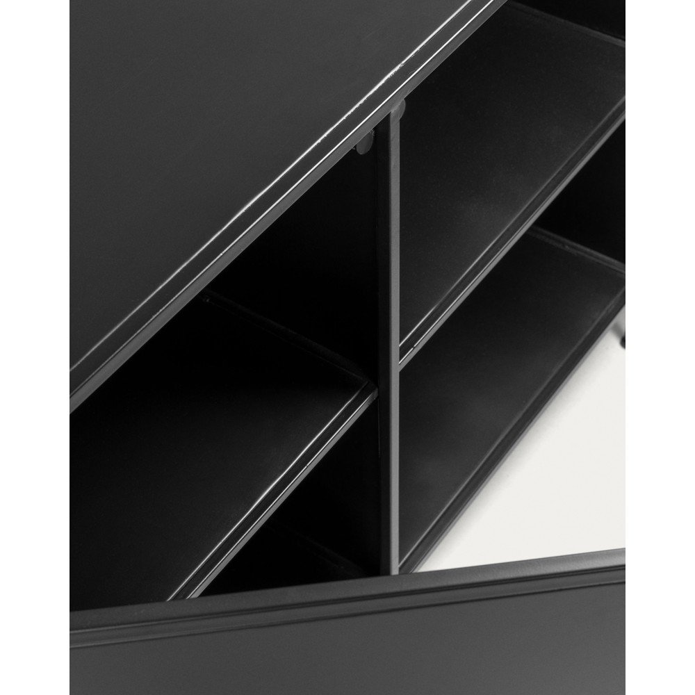 Czarna stalowa komoda 160x72x35 cm Shantay – Kave Home (zdjęcie 11)