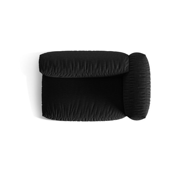 Czarny moduł sofy (prawostronny) Martina – Micadoni Home-image-4