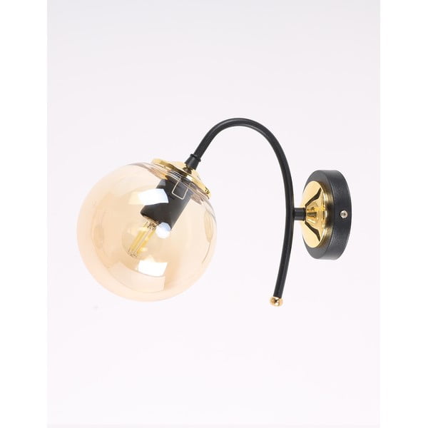 Czarny kinkiet ø 15 cm Yoyo – Squid Lighting