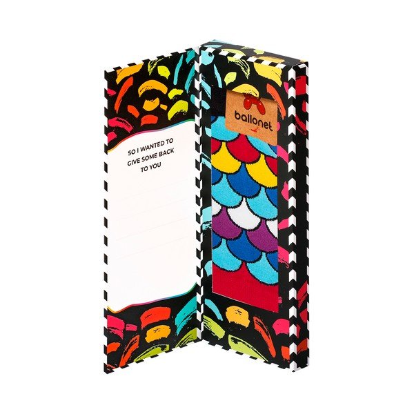 Skarpetki w opakowaniu podarunkowym Ballonet Socks Love You Socks Card with Fan, rozmiar 41 - 46-image-3