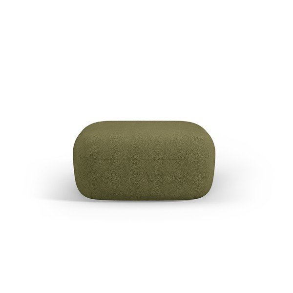 Zielony puf z materiału bouclé Jenny – Micadoni -image-1