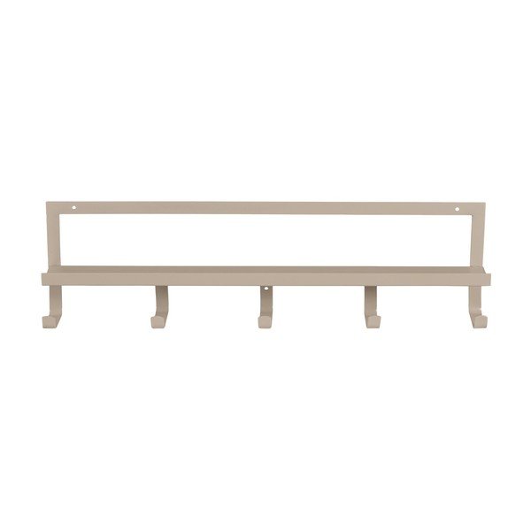 Beżowy wieszak ścienny z półką 50 cm Quinn – WOOOD-image-2