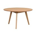 Naturalny okrągły stolik w dekorze dębu 90x90 cm Yumi – Rowico