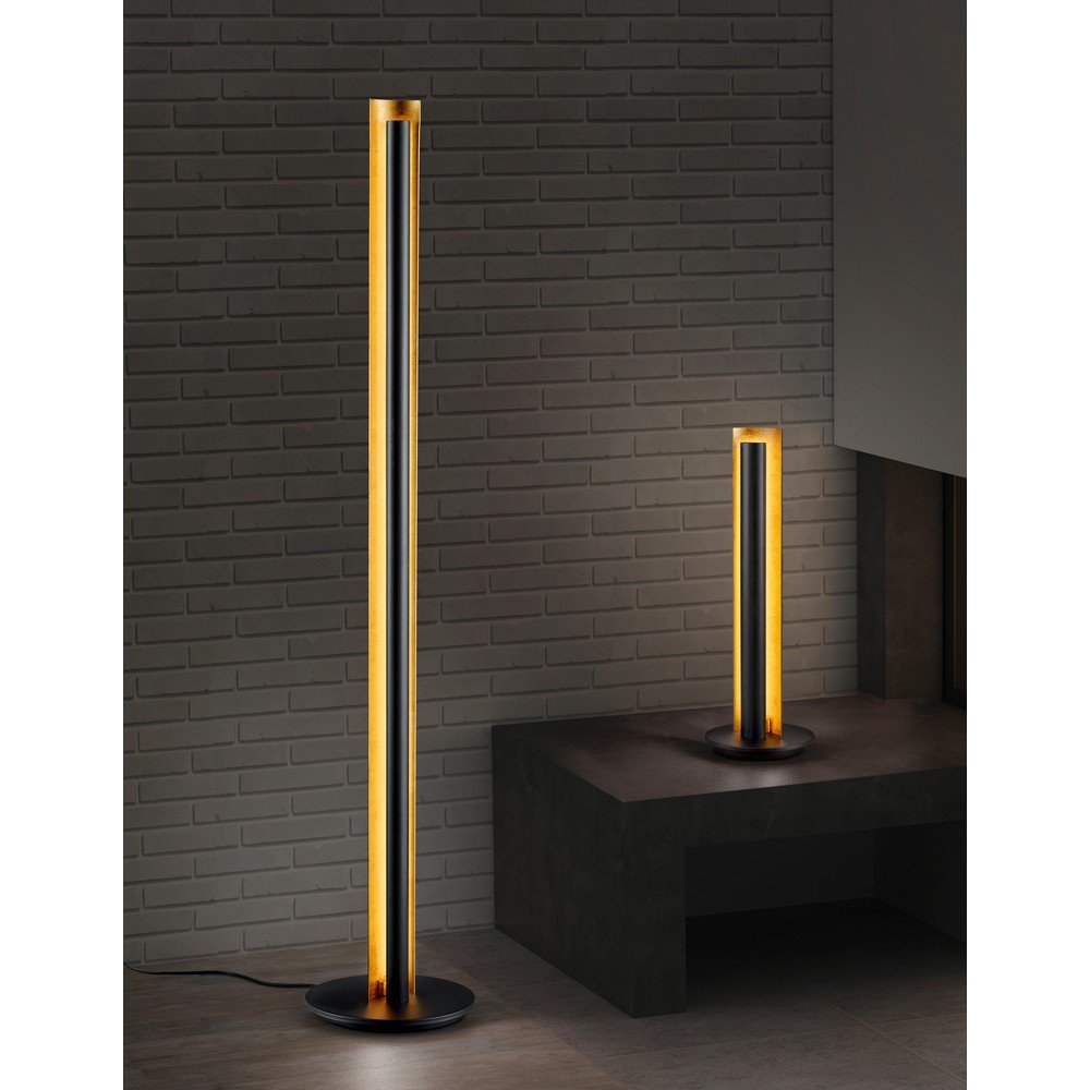Czarna lampa stojąca LED ze ściemniaczem (wysokość 142,5 cm) Texel – Trio (zdjęcie 3)