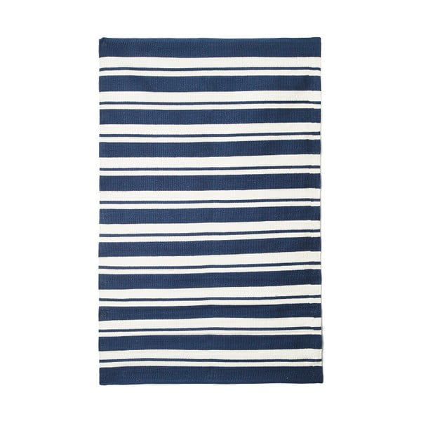 Biało-niebieski dywan TJ Serra Navy Stripes, 100x120 cm
