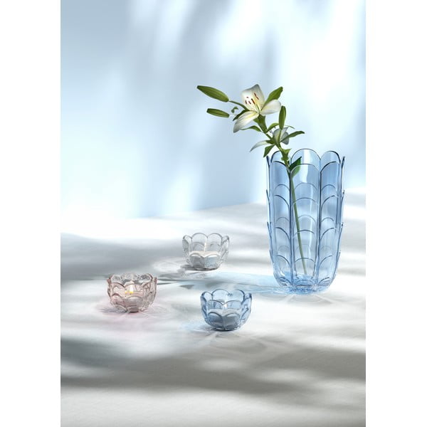 Jasnoniebieski szklany ręcznie wykonany wazon (wysokość 19 cm) Lily – Holmegaard-image-1