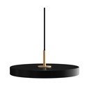 Czarna lampa wisząca LED z metalowym kloszem ø 31 cm Asteria Mini – UMAGE
