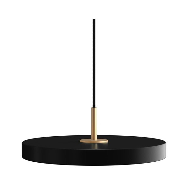 Czarna lampa wisząca LED z metalowym kloszem ø 31 cm Asteria Mini – UMAGE
