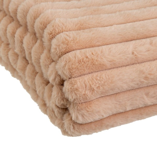 Jasnobrązowy koc z mikropluszu 130x160 cm Fur Velvet – Casa Selección-image-2