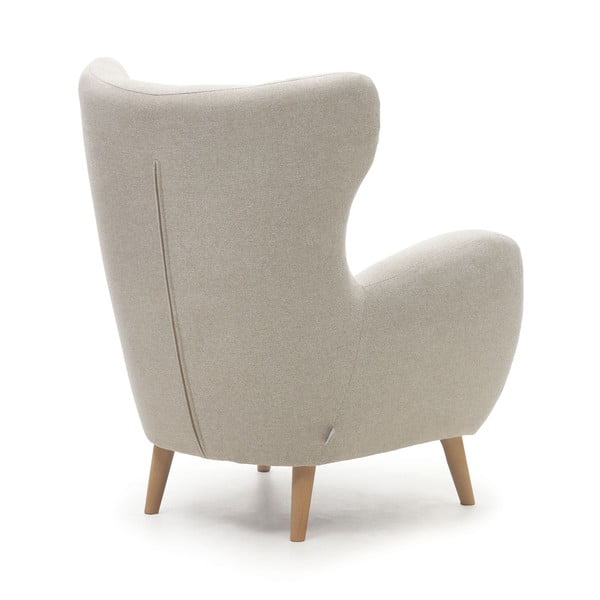 Beżowy fotel typu uszak Patio – Kave Home-image-4