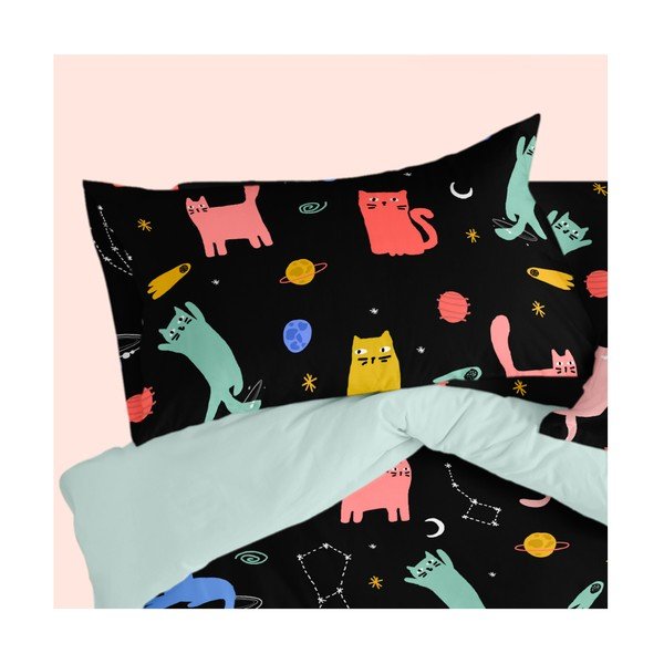 Poszewki na poduszki zestaw 2 szt. 50x75 cm Cosmic cats – Aware-image-1