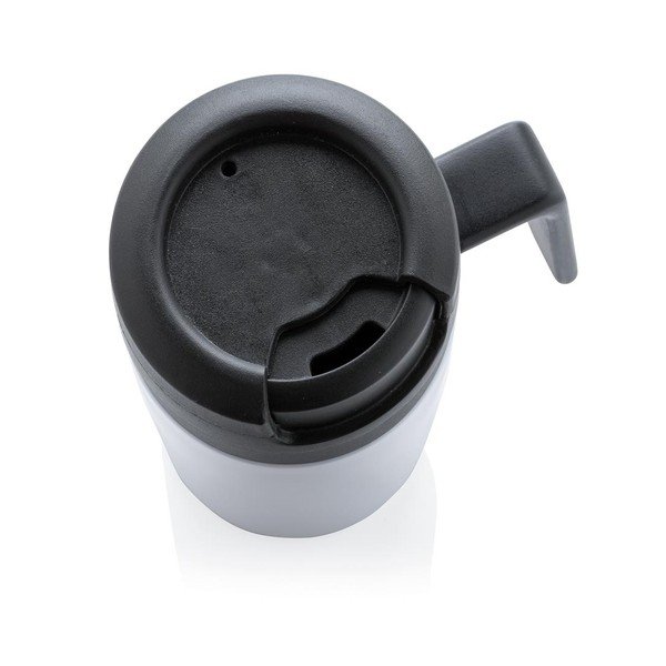 Biały kubek termiczny z uchem XD Design Coffee to Go, 160 ml-image-3