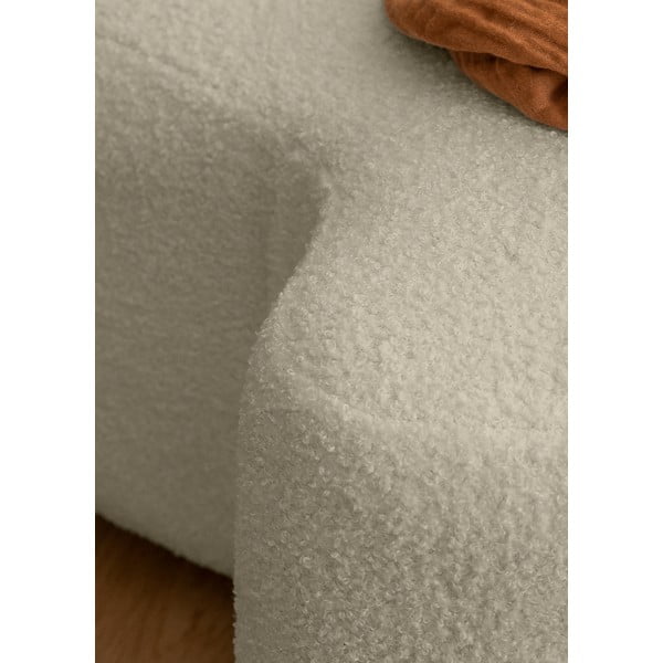 Beżowy puf z przędzy pętelkowej Bouclé Miuf – Miuform-image-4