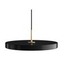 Czarna lampa wisząca LED z metalowym kloszem ø 43 cm Asteria Medium – UMAGE