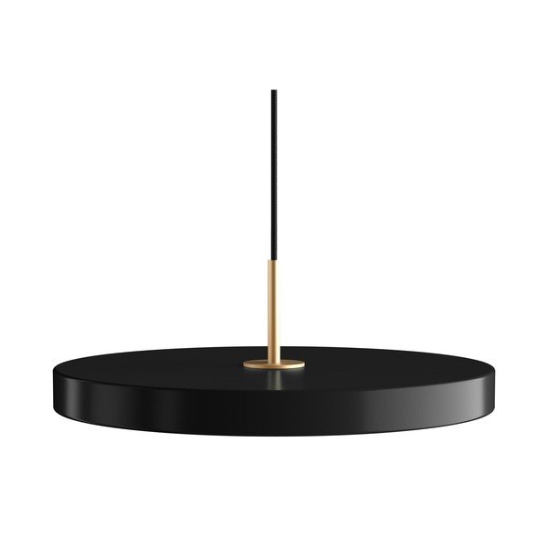 Czarna lampa wisząca LED z metalowym kloszem ø 43 cm Asteria Medium – UMAGE