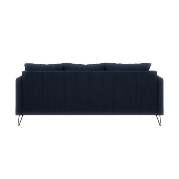 Ciemnoniebieska sofa  z tkaniny szenilowej 200 cm Freya – Ropez-image-2