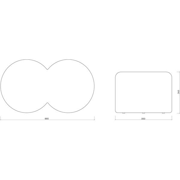 Beżowy puf z materiału bouclé Umbo – noo.ma-image-4