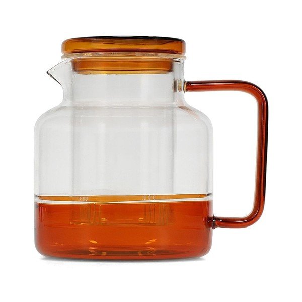 Szklany dzbanek do herbaty w bursztynowym kolorze 950 ml Liv – ONA