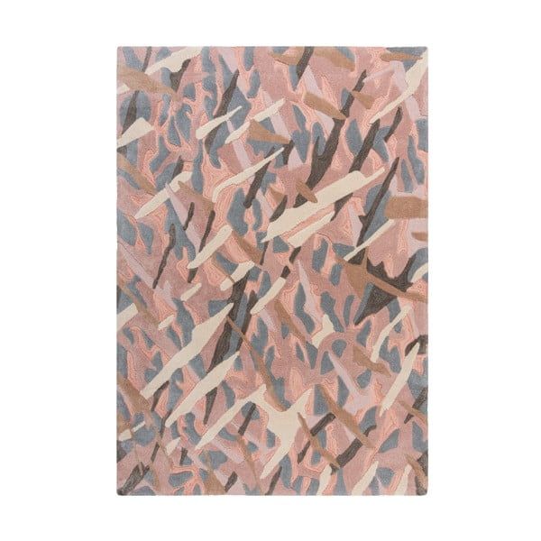 Szaro-różowy dywan Flair Rugs Bark, 160x230 cm