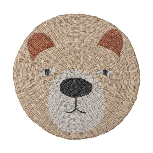 Dziecięca mata stołowa z trawy morskiej ø 38 cm Malla − Bloomingville Mini