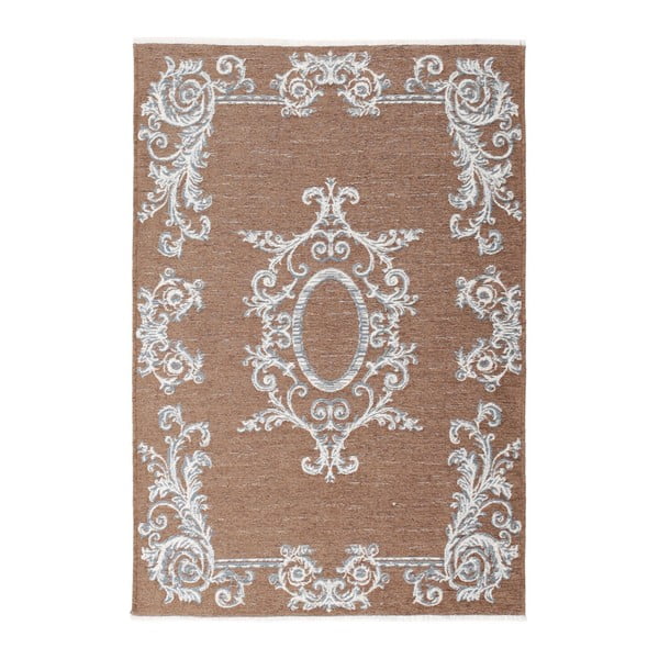 Brązowo-biały dywan dwustronny Vitaus Krenno, 125x180 cm