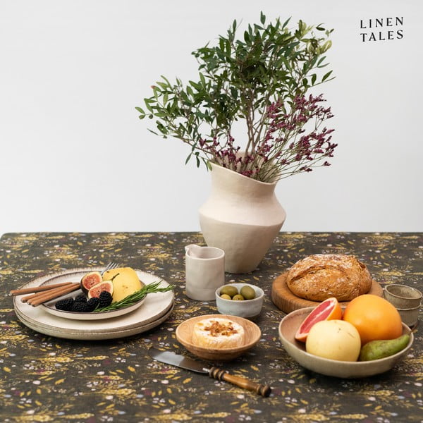 Lniany obrus 140x250 cm Woodland – Linen Tales-image-1