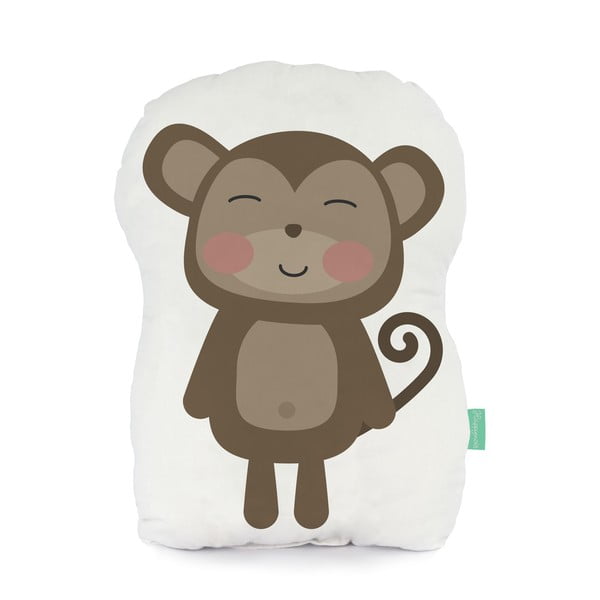 Poduszka z czystej bawełny Happynois Monkey
