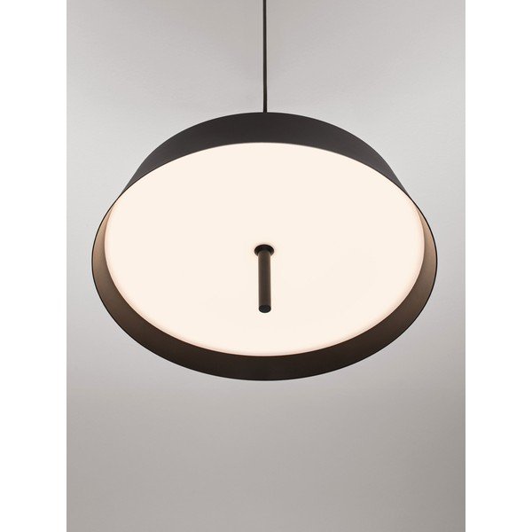 Aluminiowa lampa wisząca LED ze ściemniaczem w kolorze matowej czerni ø 45 cm Velio – Nova Luce-image-1