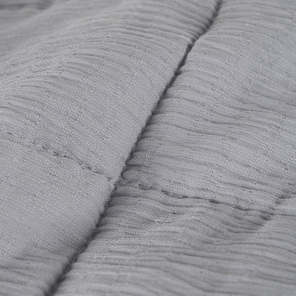 Szara narzuta pikowana 180x260 cm – Ixia-image-2