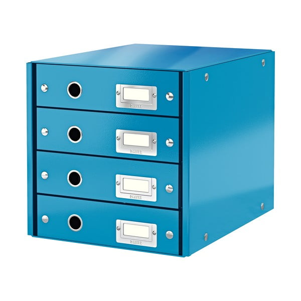 Niebieski pojemnik z 4 szufladami Click&Store – Leitz