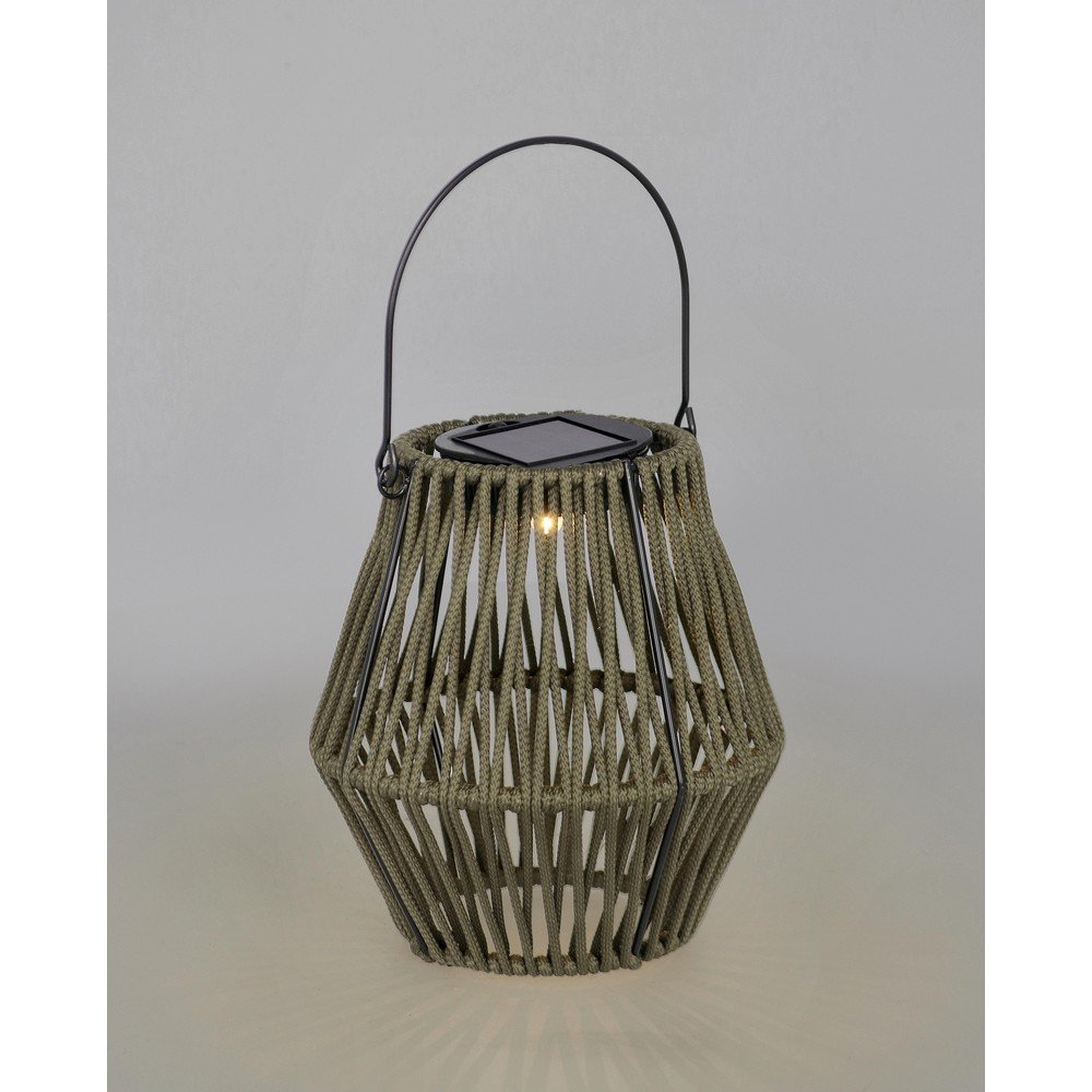 Solarny lampion LED w kolorze khaki (wysokość 17 cm) Juny – Yes Everyday (zdjęcie 2)