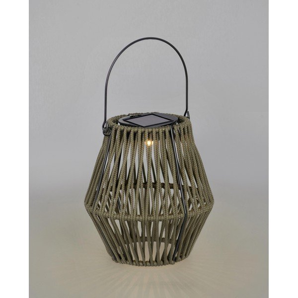 Lampion LED solarny w kolorze khaki (wysokość 17 cm) Juny – Yes Everyday-image-1