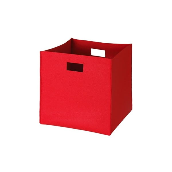 Filcowe pudełko 36x35 cm, czerwone