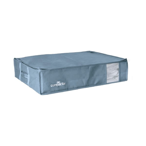 Niebieski pojemnik na ubrania pod łóżko Compactor XXL Blue Edition 3D Vacuum Bag, 145 l