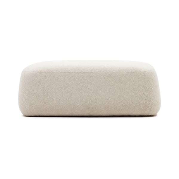 Kremowy puf z materiału bouclé Martina – Kave Home-image-2
