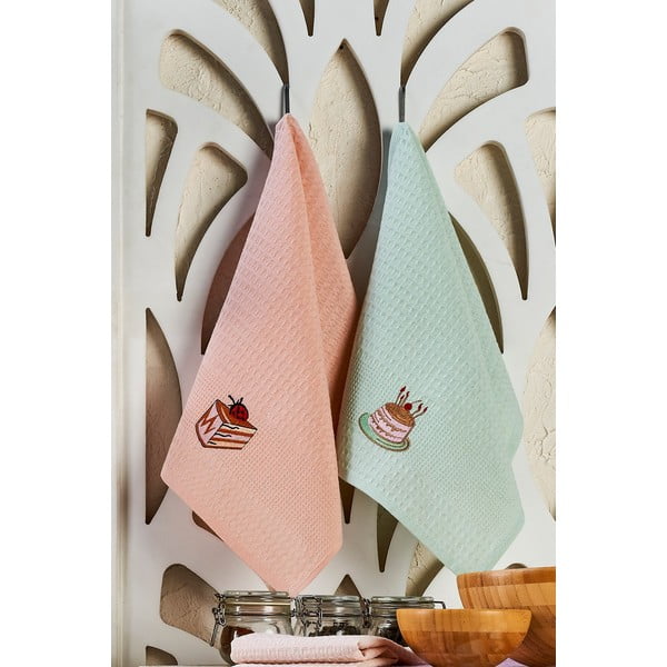 Bawełniane ścierki zestaw 6 szt. 40x60 cm Cake – Foutastic-image-2