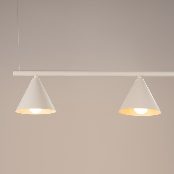 Beżowa stalowa lampa wisząca Zylo – Sollux-image-2