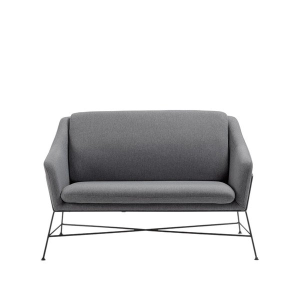 Szara sofa 128 cm Brida – Kave Home