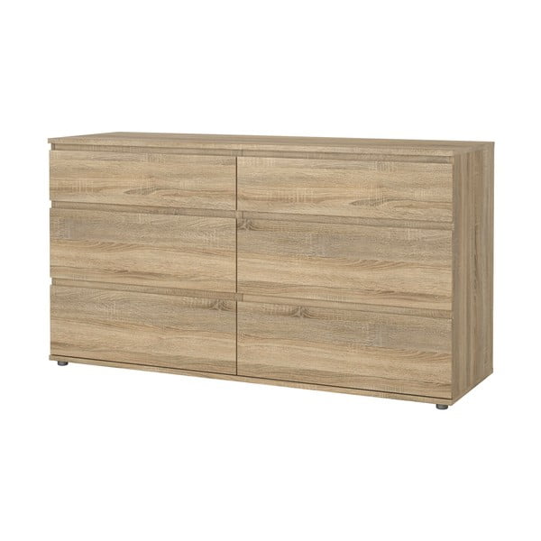 Niska komoda w dekorze dębu 153x84 cm Nova – Tvilum-image-4