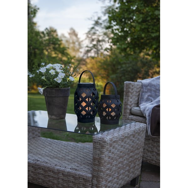 Czarny lampion Star Trading Flame Lantern, wys. 23 cm-image-3