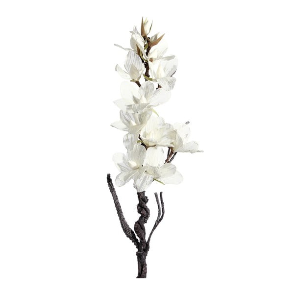 Sztuczna gałązka z białymi kwiatkami Ixia Folami, wys. 122 cm