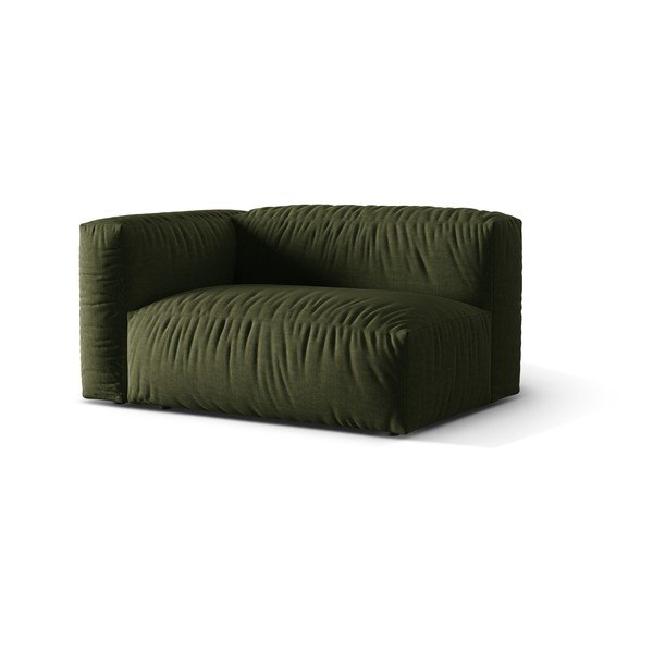 Zielony moduł sofy (lewostronny) Martina – Micadoni Home-image-1