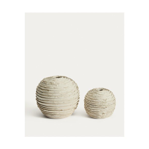 Kremowy ceramiczny ręcznie wykonany wazon (wysokość 21 cm) Evania – Kave Home-image-3