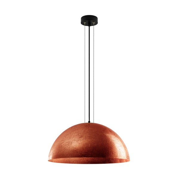 Lampa wisząca w kolorze miedzi Bulb Attack Cuatro, średnica 60 cm
