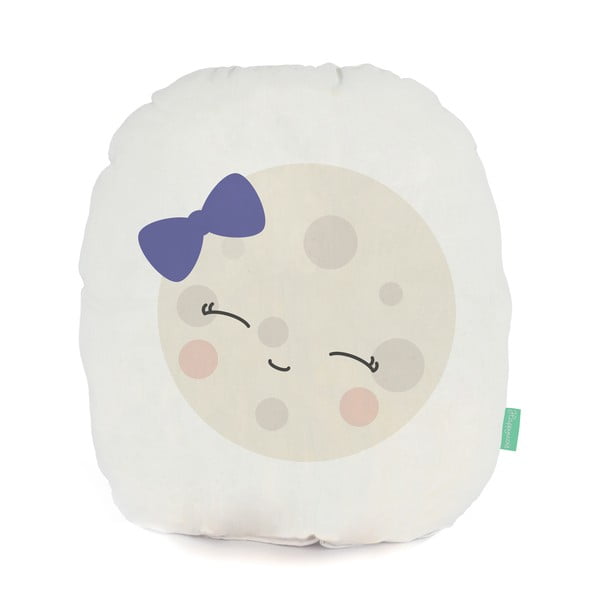 Poduszka z czystej bawełny Happynois Moon, 40x30 cm