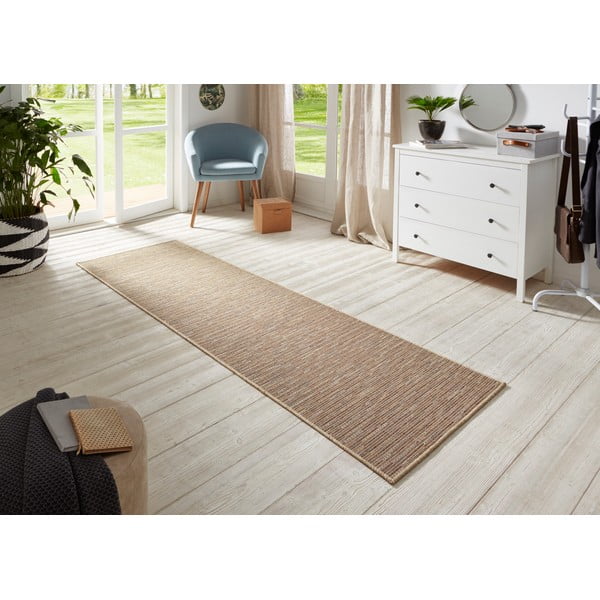 Brązowy chodnik BT Carpet Nature, 80x250 cm-image-1