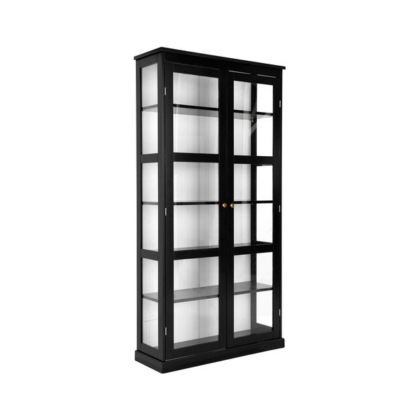 Czarna witryna z płyty MDF 98x193x34 cm Wilma – Ellos Home