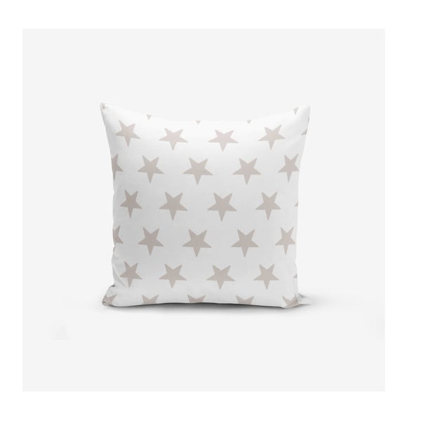 Poszewka na poduszkę z domieszką bawełny Minimalist Cushion Covers Light Grey Star Modern, 45x45 cm