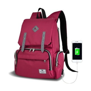 Fuksjowy plecak dla mam z USB My Valice MOTHER STAR Baby Care Backpack
