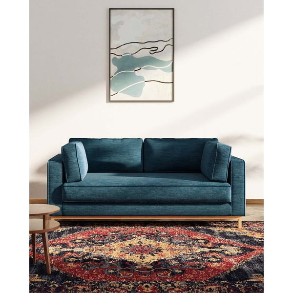 Ciemnoniebieska sofa 192 cm Celerio – Ame Yens-image-1